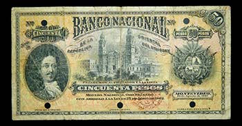 Uruguay. 50 pesos. 1887. SPECIMEN. ... 
