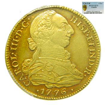 Carlos III (1759-1788). 1776 SF. 4 ... 