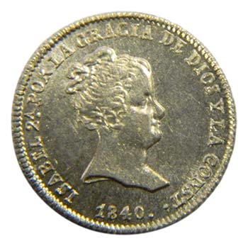 Isabel II (1833-1868). 1840 RD. 1 ... 