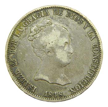 Isabel II (1833-1868). 1848 CL. 20 ... 