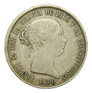 Isabel II (1833-1868). 1850 CL. 20 ... 