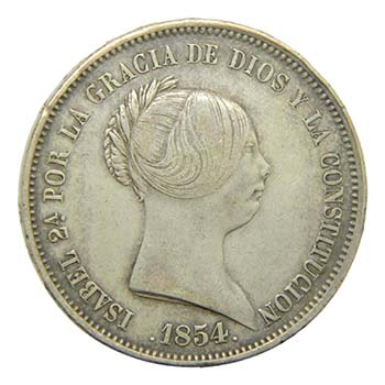 Isabel II (1833-1868). 1854. 20 ... 