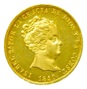 Isabel II (1833-1868). 1840 PS. 80 ... 