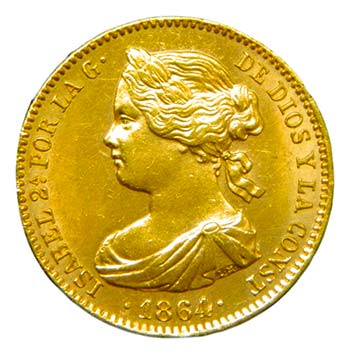 Isabel II (1833-1868). 1864. 100 ... 