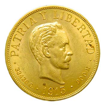Cuba. 20 pesos. 1915. Jose Martí. ... 