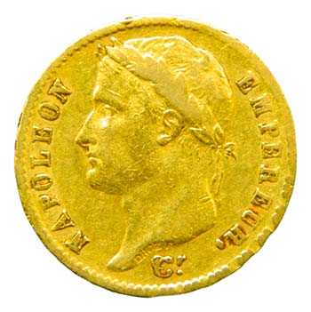 Francia. 20 francos. 1808 A. ... 