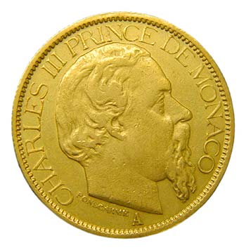 Mónaco. 100 Francs. 1886 A. ... 