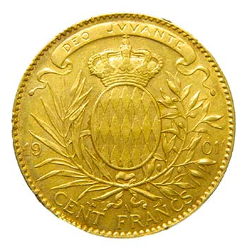 Mónaco. 100 Francs. 1901 A. ... 