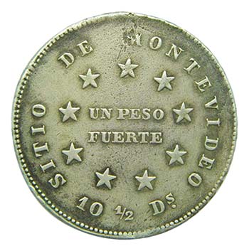 Uruguay. Peso. 1844. Montevideo. ... 