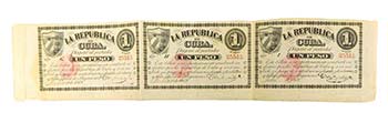 Cuba. 1 peso. 10 Julio 1869. Fecha ... 