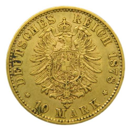 Alemania Wütemberg. 10 mark 1878 ... 