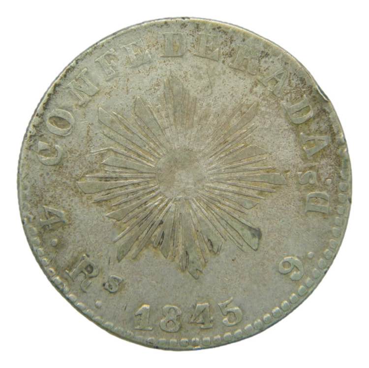 Argentina 4 reales 1845 (km#24.2) ... 