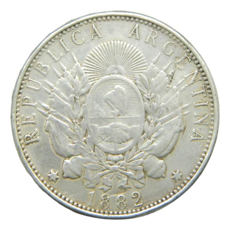Argentina. Peso 1882 (km#29)24,67 ... 