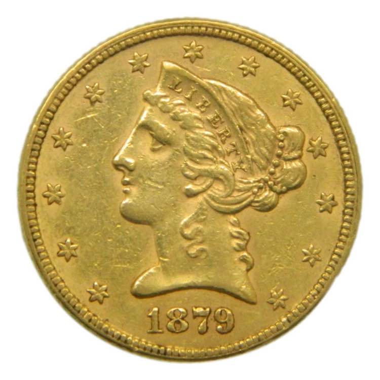 Estados Unidos. 5 dolares. 1879 ... 