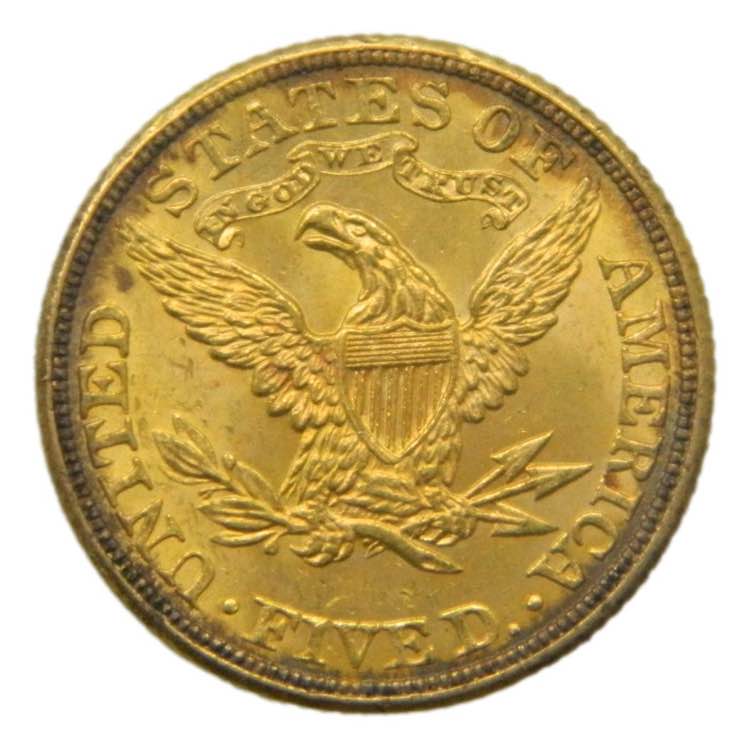 Estados Unidos. 5 dolares. 1882 ... 
