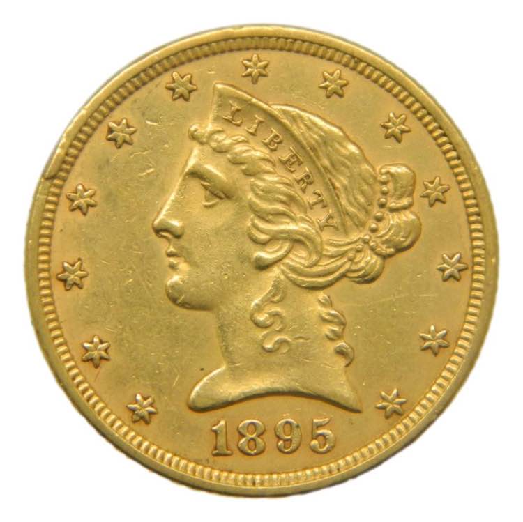 Estados Unidos. 5 dolares. 1895 ... 