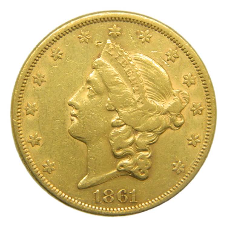 Estados Unidos. 20 dolares. 1861 ... 