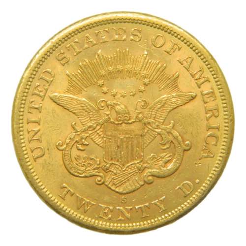 Estados Unidos. 20 dolares. 1863 ... 