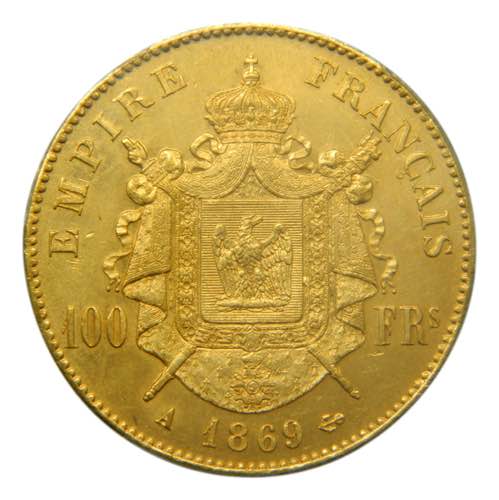 Francia. 100 francos 1869 A Paris. ... 