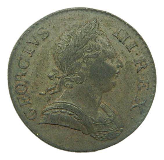 Gran Bretaña. 1/2 Penny 1773. ... 