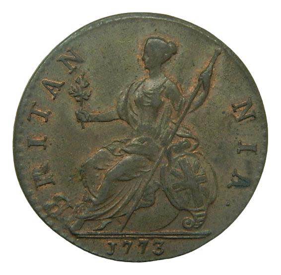 Gran Bretaña. 1/2 Penny 1773. ... 