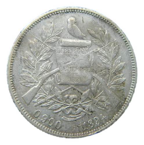 Guatemala. Peso 1894 (KM#210) ... 