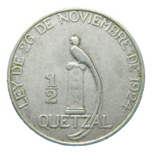 Guatemala. 1/2 quetzal 1925 ... 