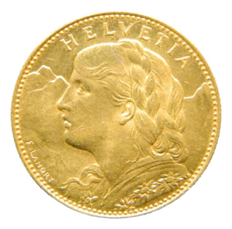 Suiza 10 francos. 1913 B.  Bern. ... 