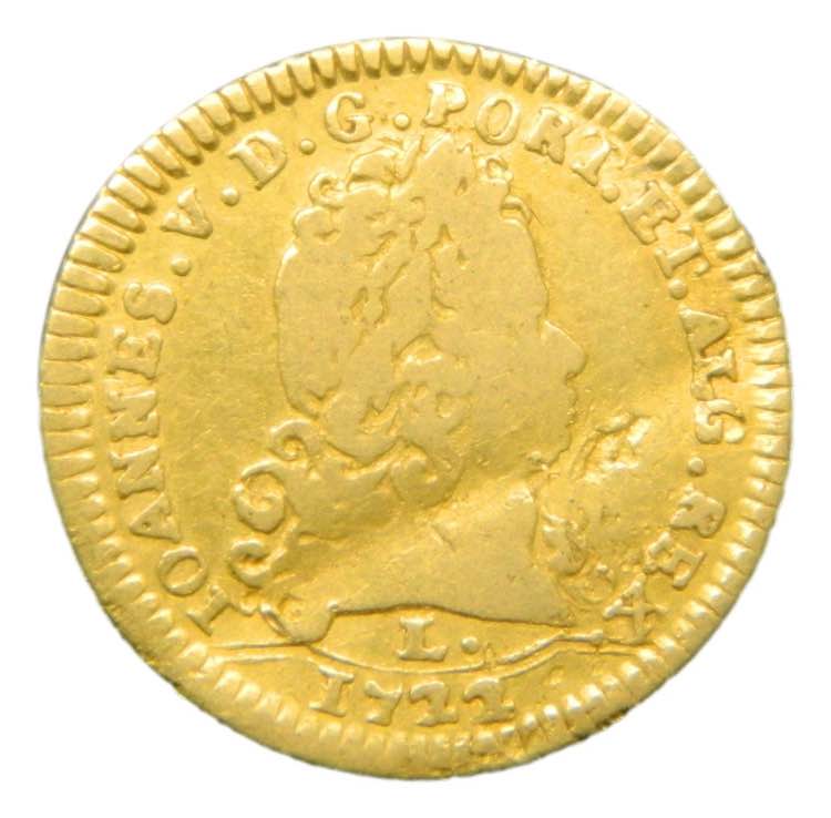 Portugal 1/2 escudo. 1722 L. ... 
