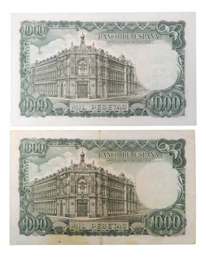 España 2 billetes de 1000 1971. ... 