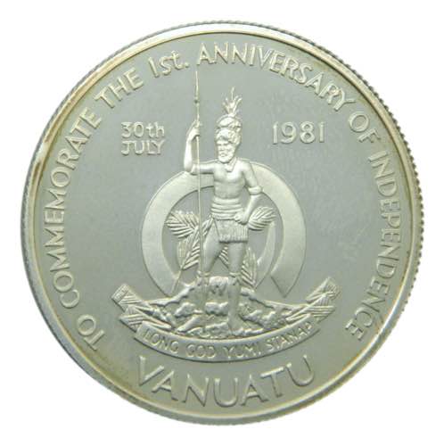VANUATU. 1981. 50 vatu. (KM#1a). ... 