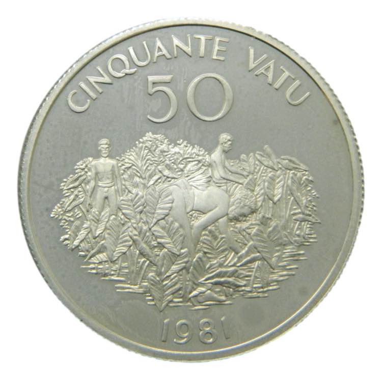 VANUATU. 1981. 50 vatu. (KM#1a). ... 