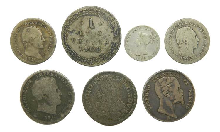 ITALIA / ITALY. Lote de 7 monedas ... 