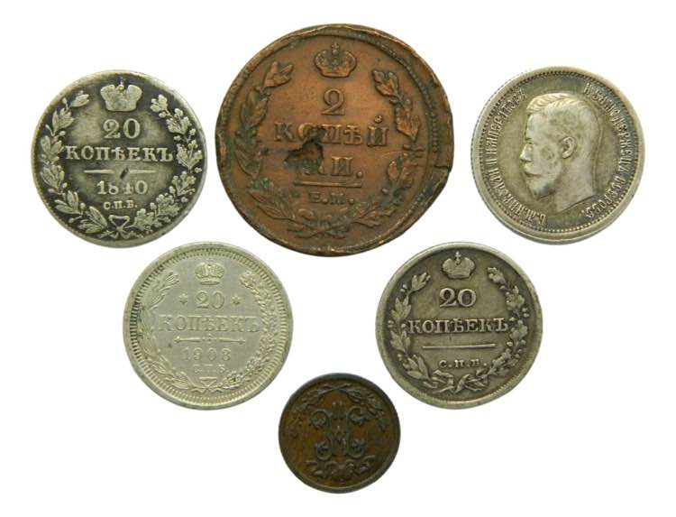 RUSIA / RUSSIA. Lote 6 monedas. ... 
