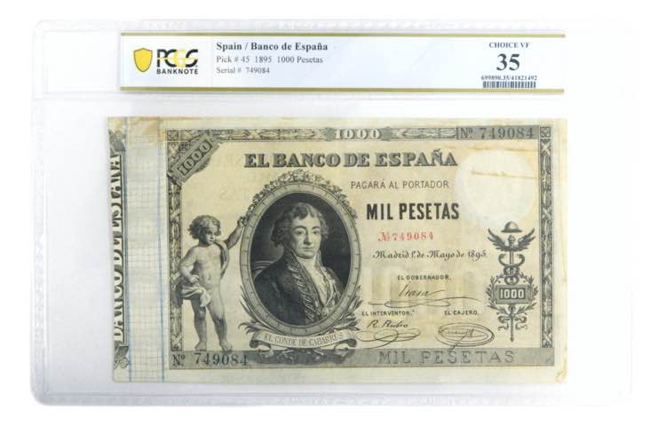 ESPAÑA. 1000 pesetas 1895. Conde ... 