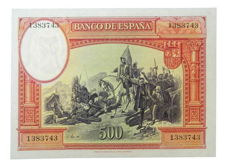 ESPAÑA. 500 pesetas 1935. Hernan ... 