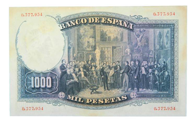 ESPAÑA.  1000 pesetas 1931. José ... 