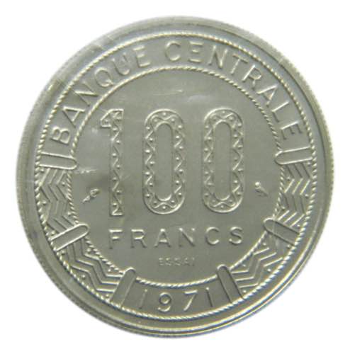 CONGO. 1971.  100 Francos.  ESSAI. ... 