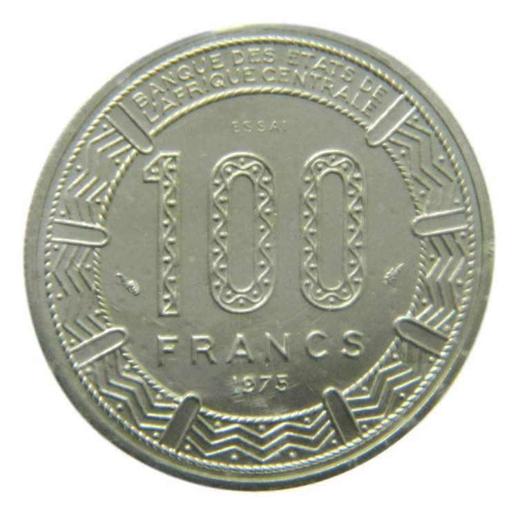 CONGO. 1975.  100 Francos.  ESSAI. ... 