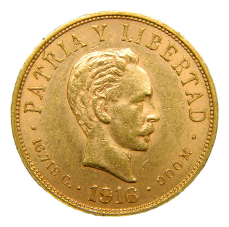 CUBA. 1916. 10 pesos. (KM#20). ... 