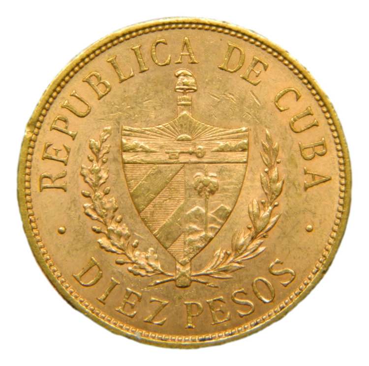 CUBA. 1916. 10 pesos. (KM#20). ... 