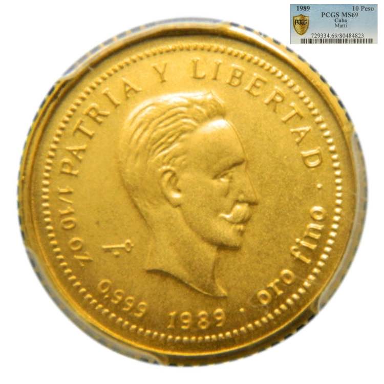 CUBA. 1989. 10 pesos. Jose Martí. ... 