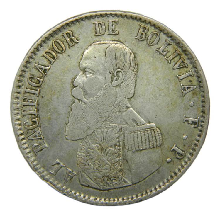 BOLIVIA. 1865 FP. Melgarejo. ... 