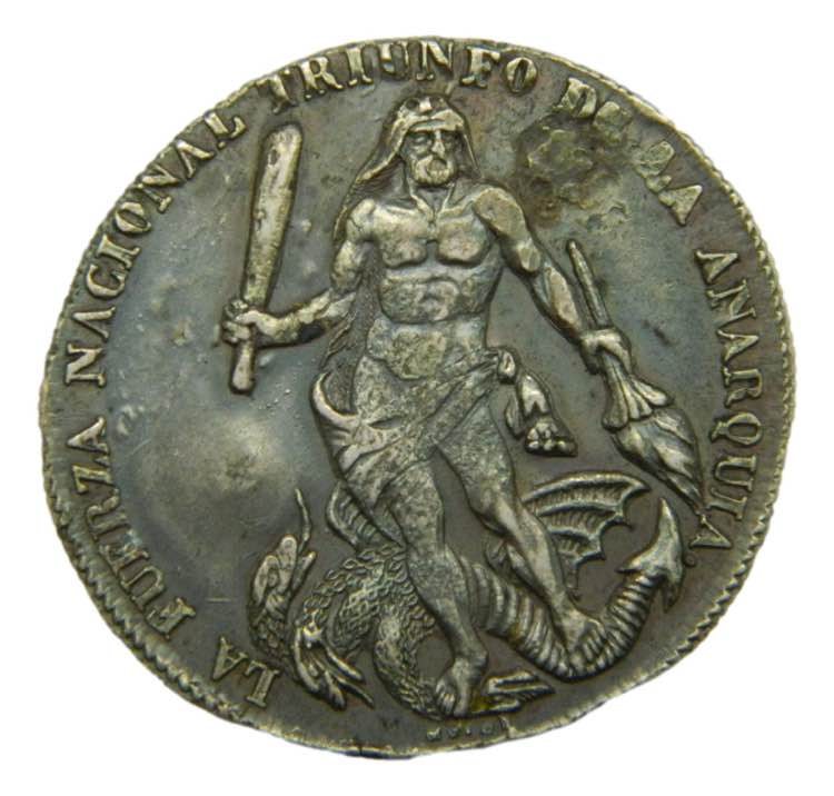 BOLIVIA. 1850. Medalla Medalla del ... 