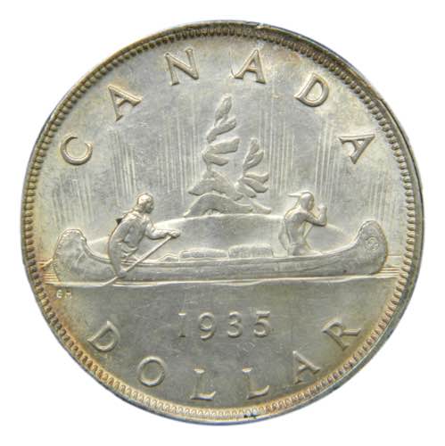 CANADA. Jorge V. 1935. 1 dólar. ... 