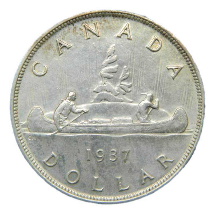 CANADA. Jorge VI. 1937. 1 dólar. ... 