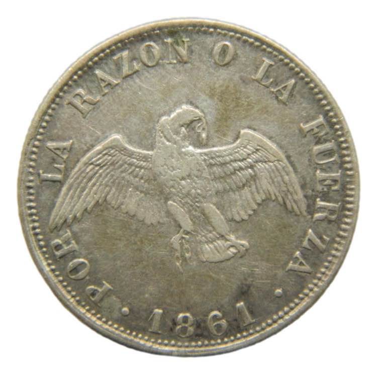 CHILE. 1861. 20 centavos. ... 