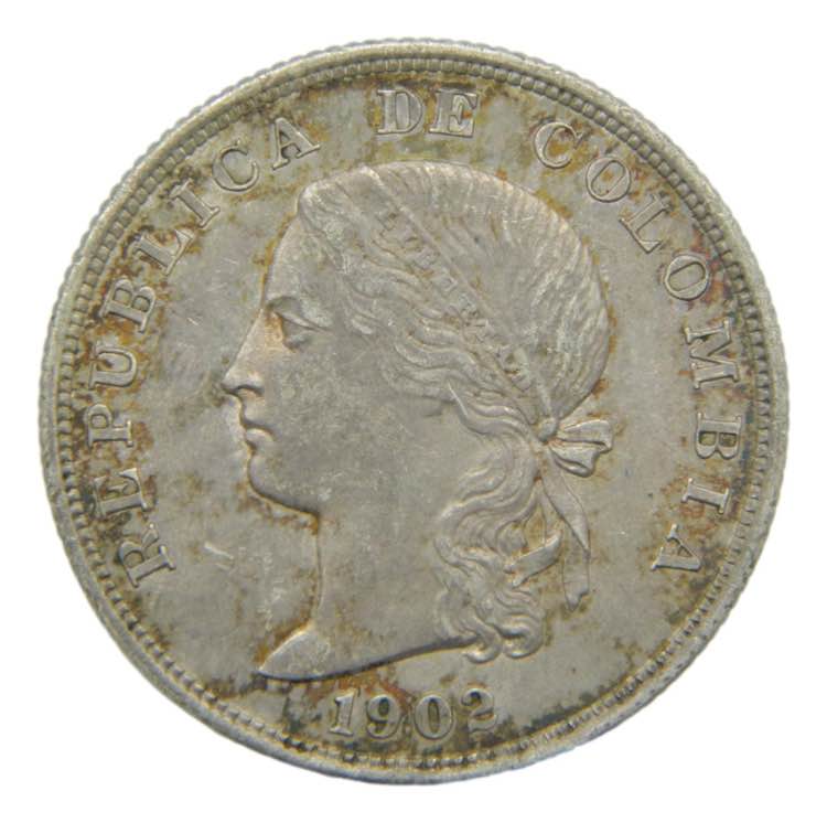 COLOMBIA. 1902. 50 centavos. ... 