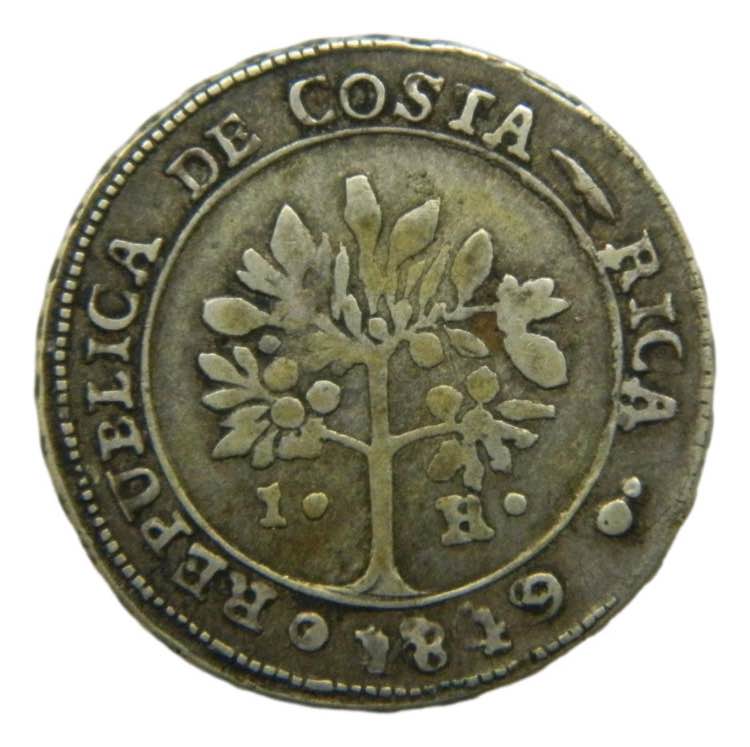 COSTA RICA. 1849 JB. 1 real. ... 