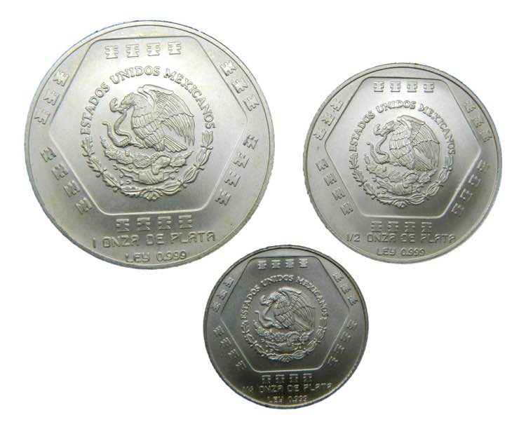 MEXICO. 1994 Mo. Serie 3 monedas - ... 